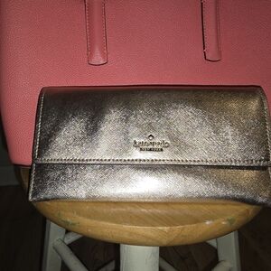 Kate Spade Metallic Gold Clutch